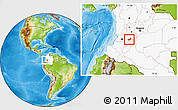 Physical Location Map of Ataco, highlighted country