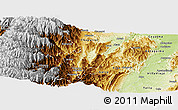 Physical Panoramic Map of Ataco