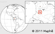 Blank Location Map of Chaparral
