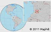 Gray Location Map of Chaparral
