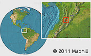 Satellite Location Map of Chaparral