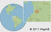 Savanna Style Location Map of Chaparral