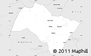 Silver Style Simple Map of Chaparral