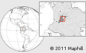 Blank Location Map of Espinal, highlighted country, highlighted parent region