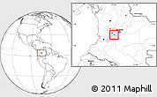 Blank Location Map of Espinal, highlighted parent region