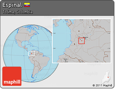 Gray Location Map of Espinal