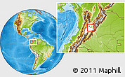 Physical Location Map of Espinal, highlighted parent region
