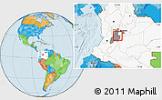 Political Location Map of Espinal, highlighted country, highlighted parent region