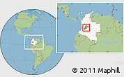 Savanna Style Location Map of Espinal, highlighted country, highlighted parent region, within the entire country