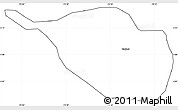 Blank Simple Map of Espinal, cropped outside
