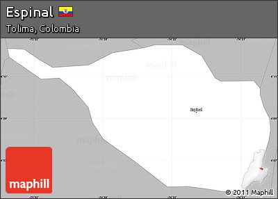 Gray Simple Map of Espinal