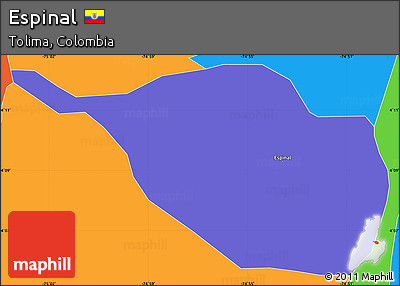 Political Simple Map of Espinal