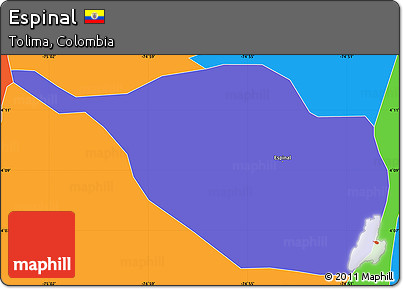 Political Simple Map of Espinal