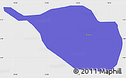 Political Simple Map of Espinal, single color outside