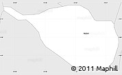 Silver Style Simple Map of Espinal