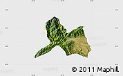 Satellite Map of Ibague, single color outside