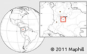 Blank Location Map of Melgar
