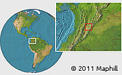 Satellite Location Map of Melgar