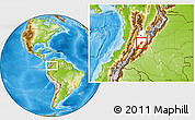 Physical Location Map of Natagaima, highlighted parent region