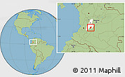Savanna Style Location Map of Natagaima, highlighted parent region