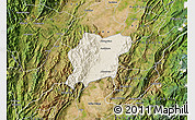 Shaded Relief Map of Natagaima, satellite outside