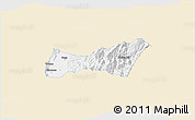 Classic Style 3D Map of Buga, single color outside
