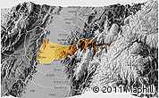 Physical 3D Map of Buga, desaturated