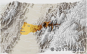 Physical 3D Map of Buga, lighten, semi-desaturated