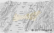 Shaded Relief 3D Map of Buga, desaturated