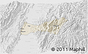 Shaded Relief 3D Map of Buga, lighten, desaturated