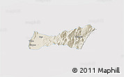 Shaded Relief 3D Map of Buga, single color outside