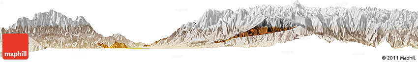 Physical Horizon Map of Buga, lighten