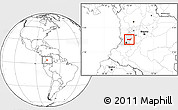 Blank Location Map of Buga, highlighted parent region
