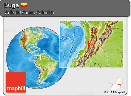 Physical Location Map of Buga