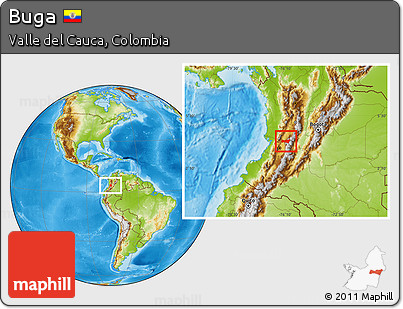 Physical Location Map of Buga