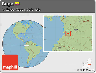 Savanna Style Location Map of Buga