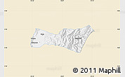 Classic Style Map of Buga, single color outside