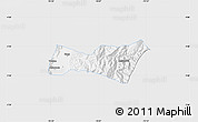 Silver Style Map of Buga, single color outside