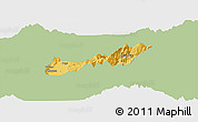 Savanna Style Panoramic Map of Buga, single color outside