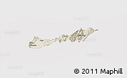 Shaded Relief Panoramic Map of Buga, cropped outside