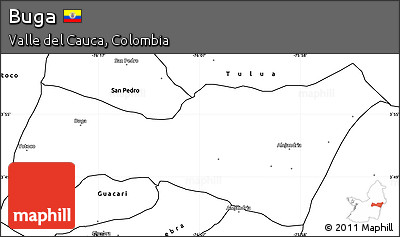 Blank Simple Map of Buga