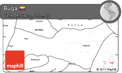 Blank Simple Map of Buga