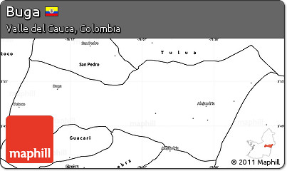 Blank Simple Map of Buga