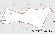 Classic Style Simple Map of Buga, cropped outside