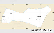 Classic Style Simple Map of Buga, single color outside