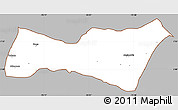 Gray Simple Map of Buga, cropped outside