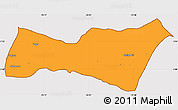 Political Simple Map of Buga, cropped outside