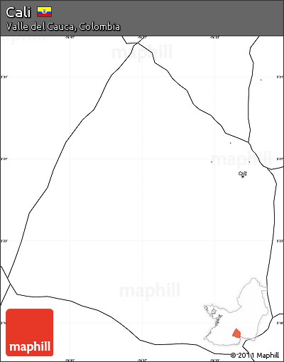 Blank Simple Map of Cali