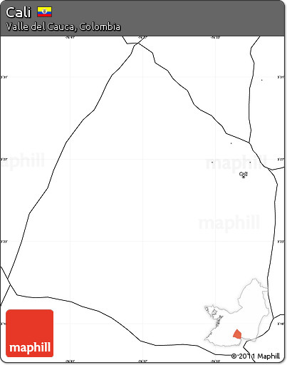 Blank Simple Map of Cali