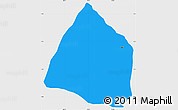 Political Simple Map of Cali, single color outside